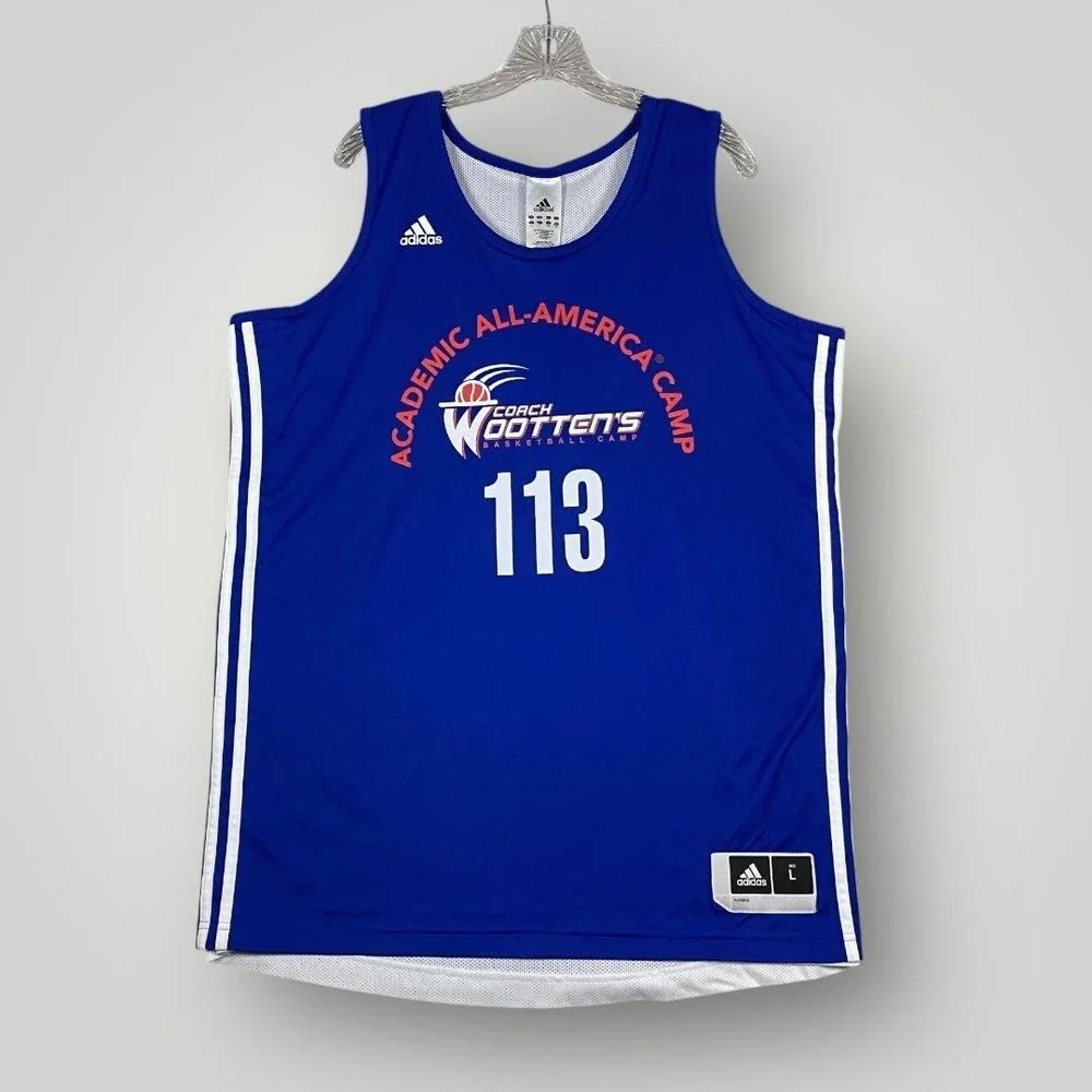Coach Wootten's Basketball‎ Reversible Jersey Mens Large NCAA Camp Adidas NWT